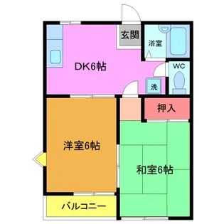 第2ハイツ【2階】の間取り