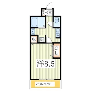 スカイクレスト印西牧の原2号棟【4階】の間取り