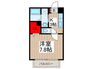 ボヌール・プリエ【1階】の間取り