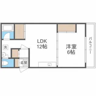 アーバン北2条ビル【6階】の間取り