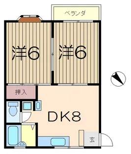 ミトハイツ【2階】の間取り
