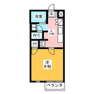 朝日プラザ静岡古庄【2階】の間取り