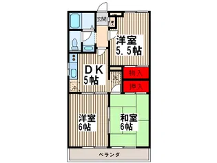 ザ・グレ-ス大宮B【3階】の間取り