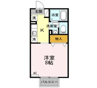 セジュール紫竹【2階】の間取り