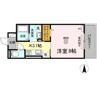 リッツ レジデンス A棟【2階】の間取り
