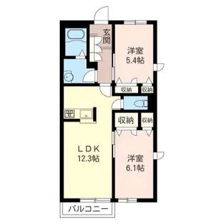 ボン ジョネ【2階】の間取り