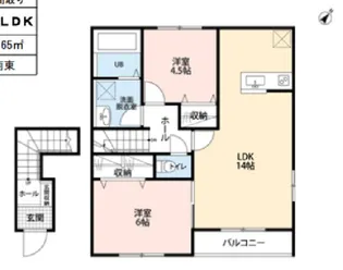 リーブルファイン川越岸町【1階】の間取り