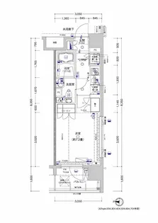 アクサスウィル四谷三丁目Sta.【7階】の間取り