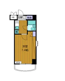 朝日プラザ鍛冶屋町【3階】の間取り
