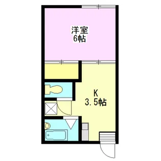 シーサイド材木座【1階】の間取り