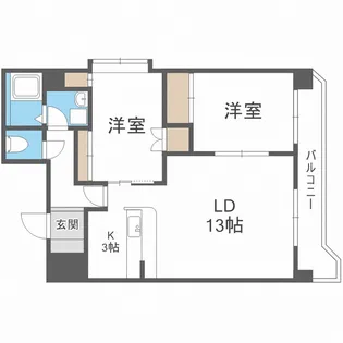 エスペランサオカダマ【4階】の間取り