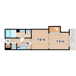 ヴィラマール新寺【2階】の間取り