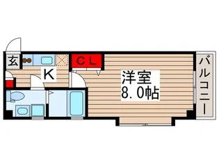フルジェンテ・カ-サ【2階】の間取り