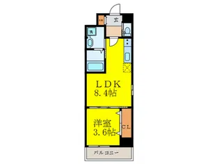 クローバー・クレア江坂垂水【5階】の間取り
