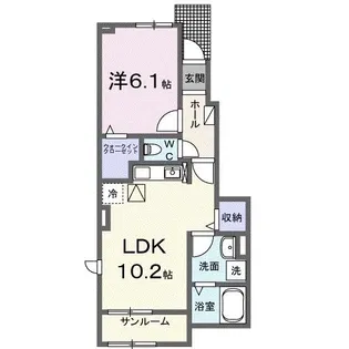 フォーリスト別名I【1階】の間取り