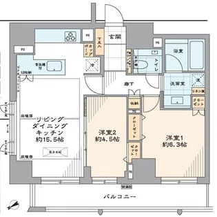ウェリス駒込レジデンス【8階】の間取り