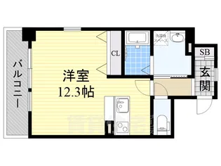 レフィナード茨木【5階】の間取り