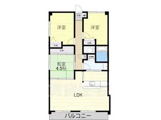パセオ南茨木【5階】の間取り