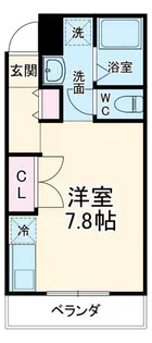 リシェス橋本A【4階】の間取り