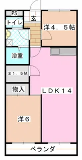 サニーガーデンA【1階】の間取り