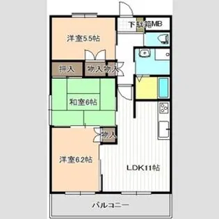 アマービレ【2階】の間取り