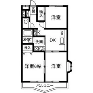 ロイヤルコート【2階】の間取り