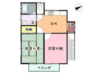 イドアパート【2階】の間取り
