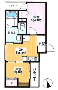 グロースコート恵我ノ荘【2階】の間取り