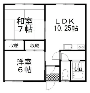 はるみハイツ【2階】の間取り