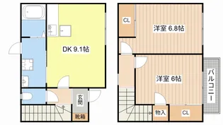 滋賀県長浜市宮司町【一戸建】の間取り