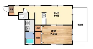 広島県呉市東中央4【アパート】の間取り