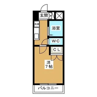 レジディア浦安【3階】の間取り