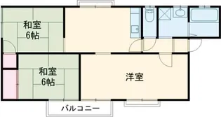 大阪府枚方市東香里新町【アパート】の間取り