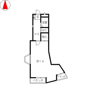 ラ・ヴィアンパレス【2階】の間取り