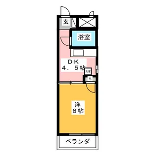 キャッスルシティ城崎I【3階】の間取り