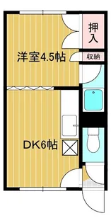 コーポラスケイコ【1階】の間取り