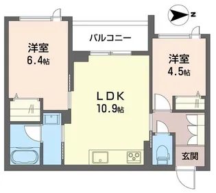 グランコスモ八王子【4階】の間取り