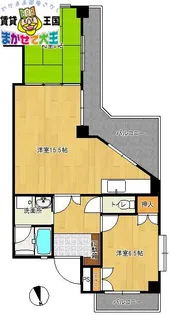 ノーバヒルズ【5階】の間取り