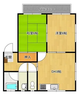 サンハイツ【3階】の間取り