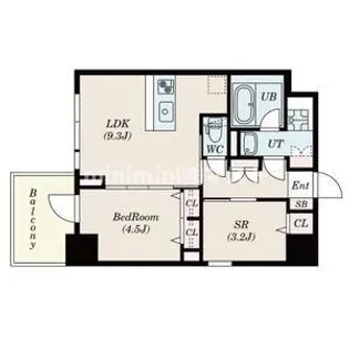 S-RESIDENCE福島diverse【9階】の間取り