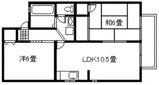 セジュール黎明A棟【2階】の間取り