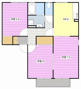 ボナール・S【2階】の間取り