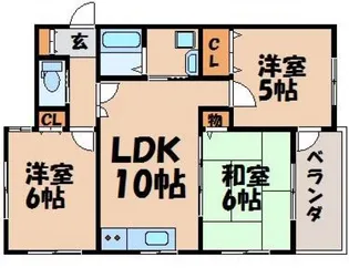 3LDKの間取り画像