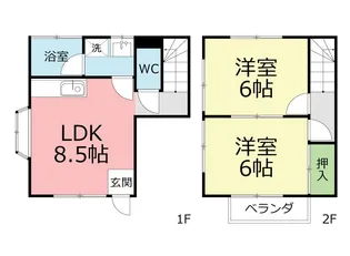 神奈川県小田原市矢作【一戸建】の間取り