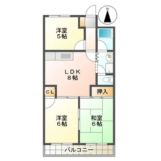アベニュー長嶋【4階】の間取り