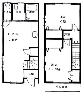 広島県東広島市西大沢1【一戸建】の間取り