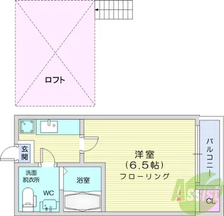 ネットコーポ旭ヶ丘【2階】の間取り