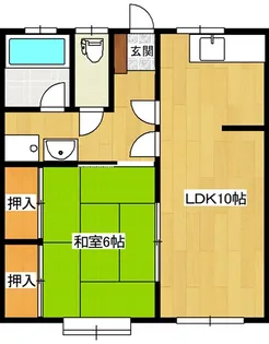 福島県郡山市並木5【アパート】の間取り