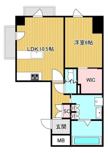 大阪府大阪市天王寺区石ケ辻町【マンション】の間取り