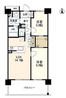 アンビエンテ経堂【3階】の間取り